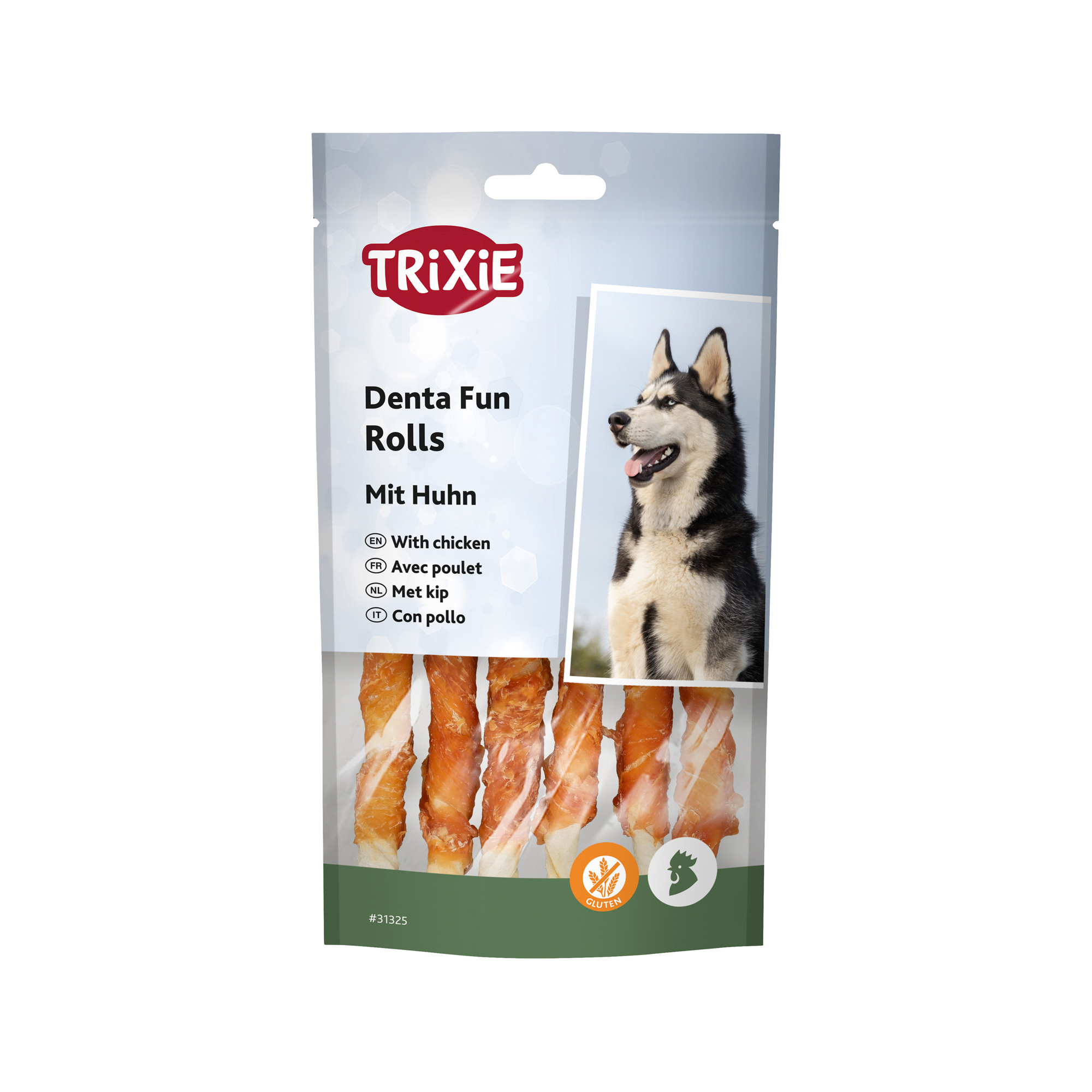 Trixie Denta Fun Chicken Chewing Rolls