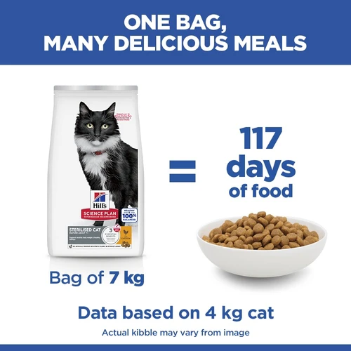 Hill's Science Plan Sterilised Cat - Mature Adult 7+ - Chicken