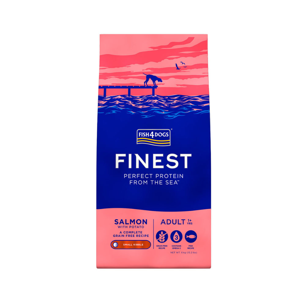 Fish4Dogs Finest Adult Complete große Brocken Hundefutter - Lachs