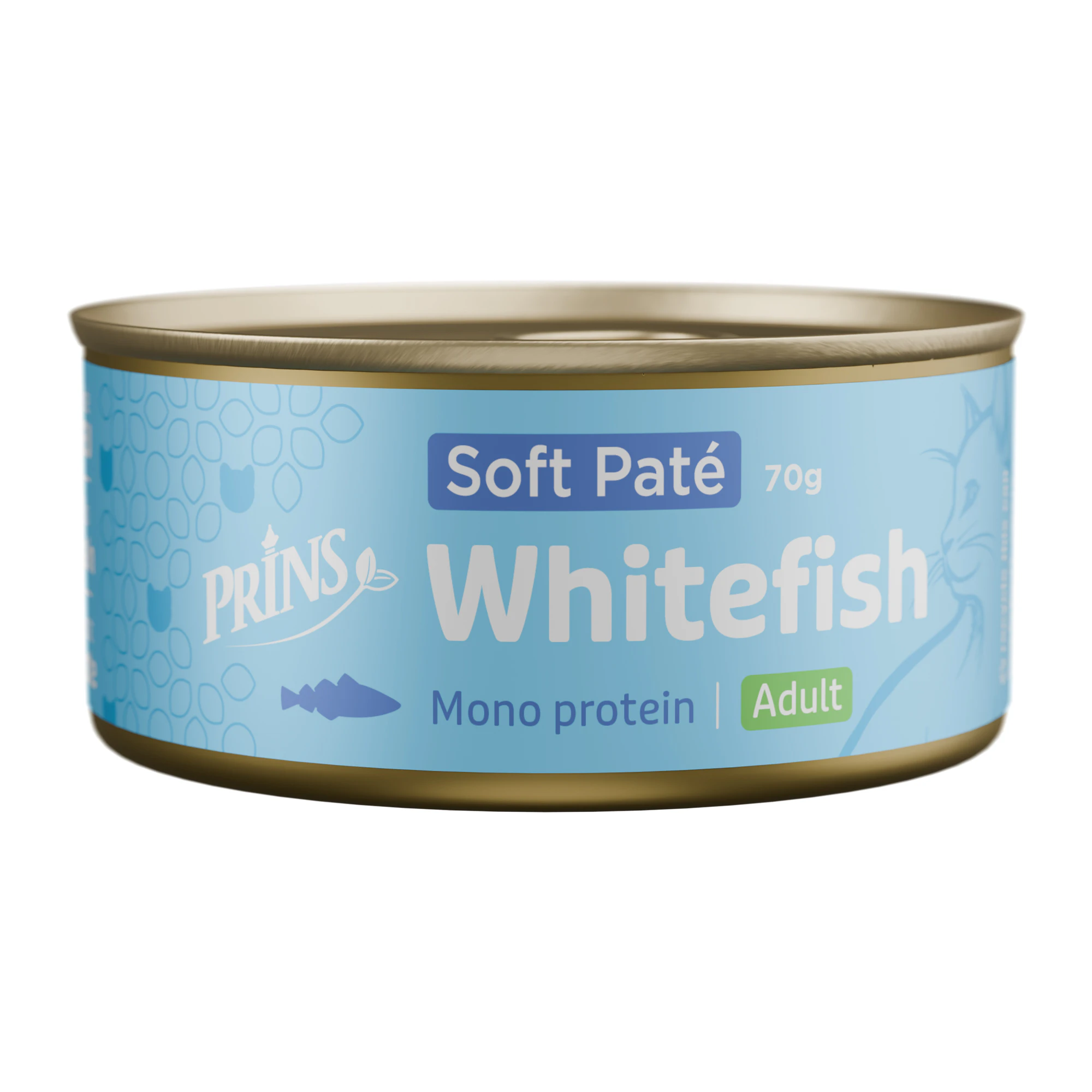 Prins Soft Pâté Cat Food - Whitefish - 48 x 70 g
