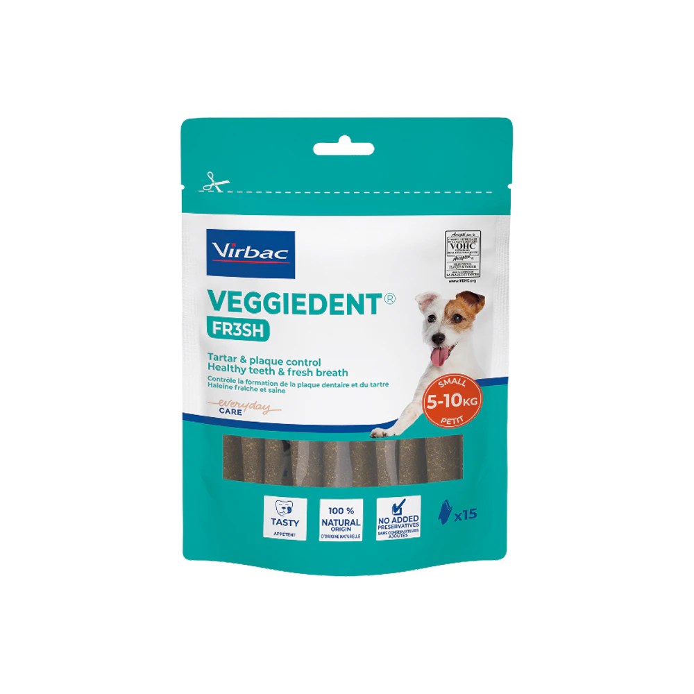 VeggieDent FR3SH Kauwstrips 5 tot 10 kg. - 15 stuks