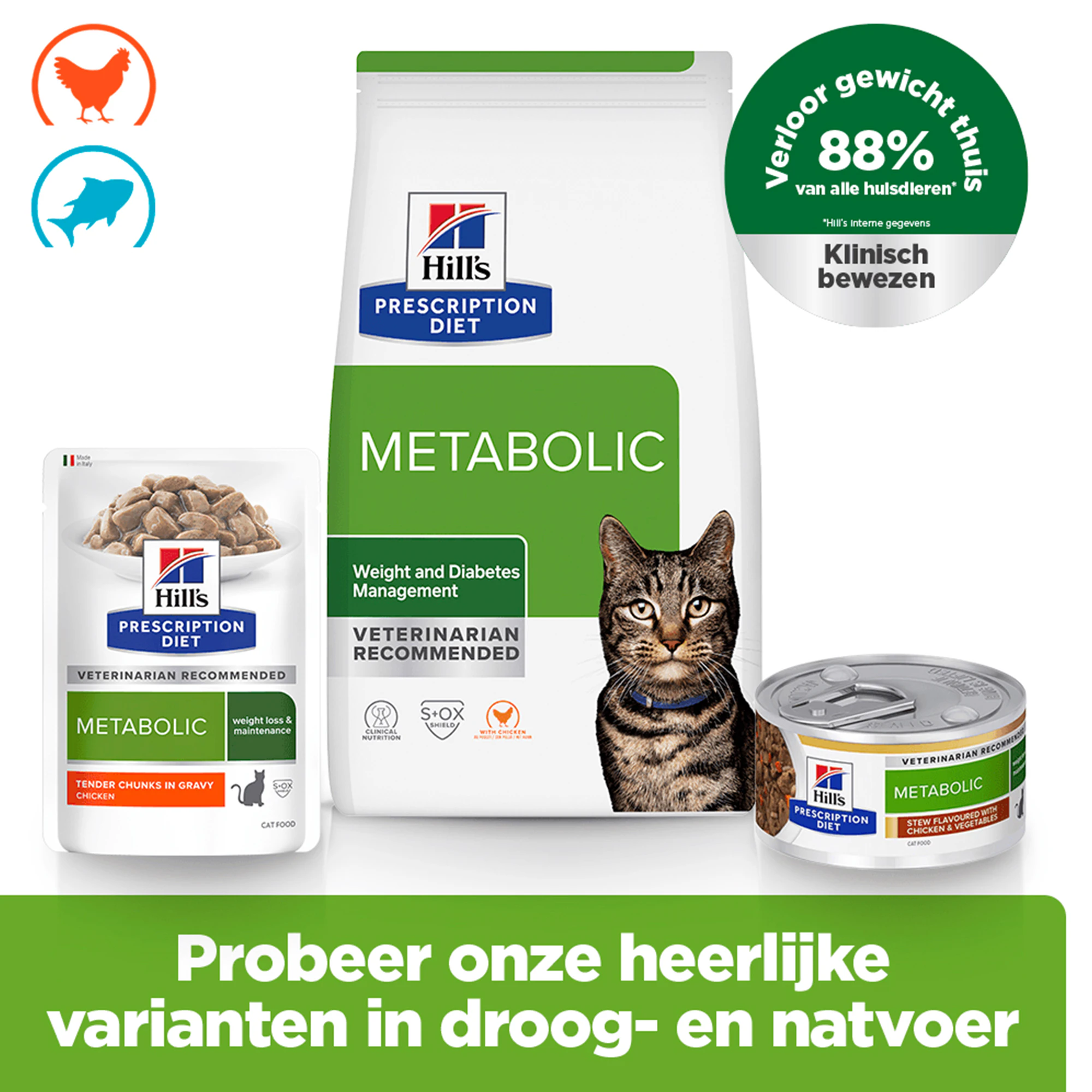 Hill's Metabolic Weight Management - Prescription Diet - Feline - Maaltijdzakje