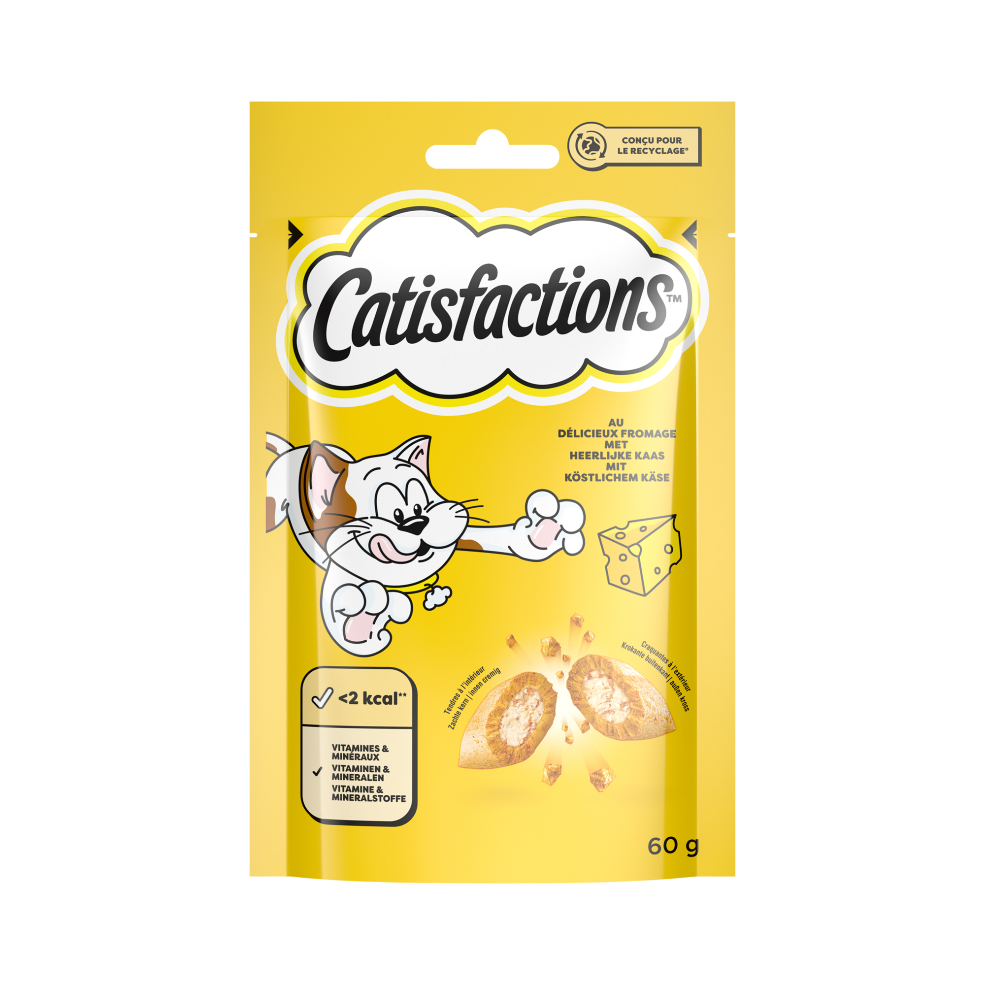 Catisfactions Cat Treats - Cheese - 60 g