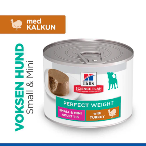Hill's Science Plan Small & Mini - Perfect Weight Adult - Kalkun - Dåse