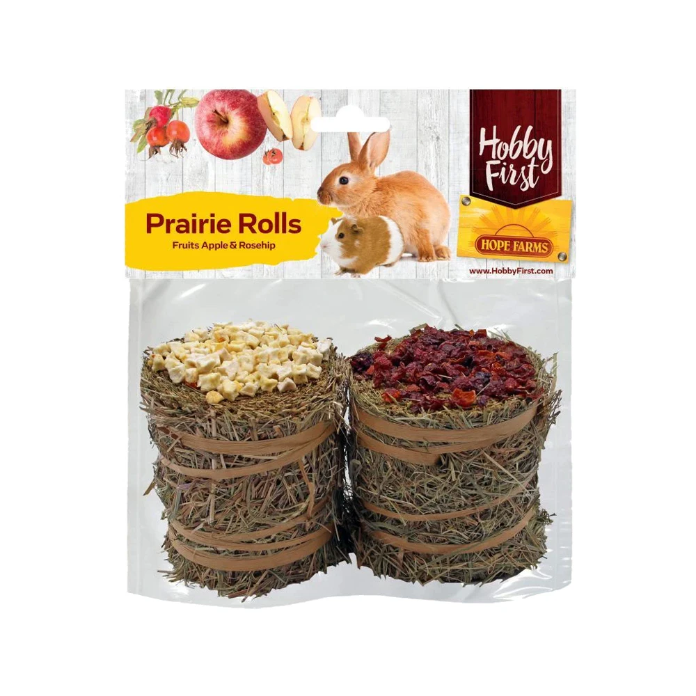 Hobby First HopeFarms Prairie Hay Æble & Hyben - 200 g