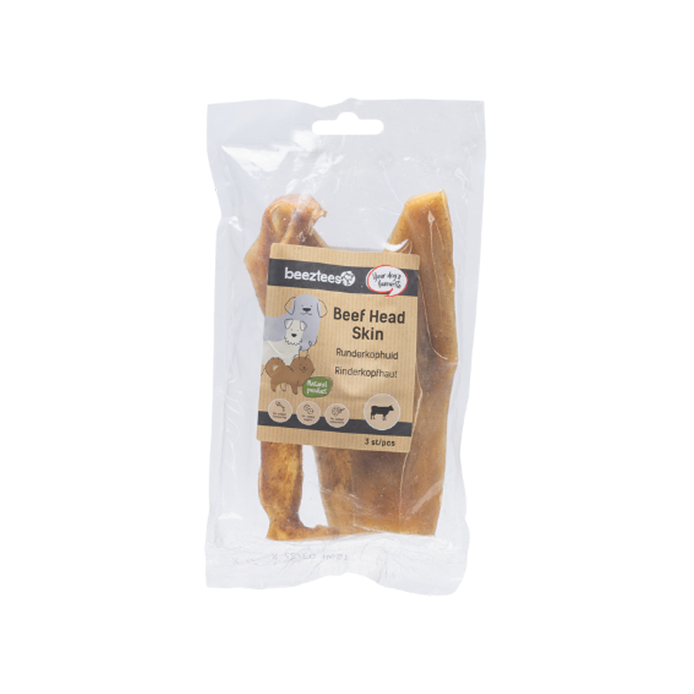 Beeztees Runderkophuid - 3 x 20 cm - 250 g