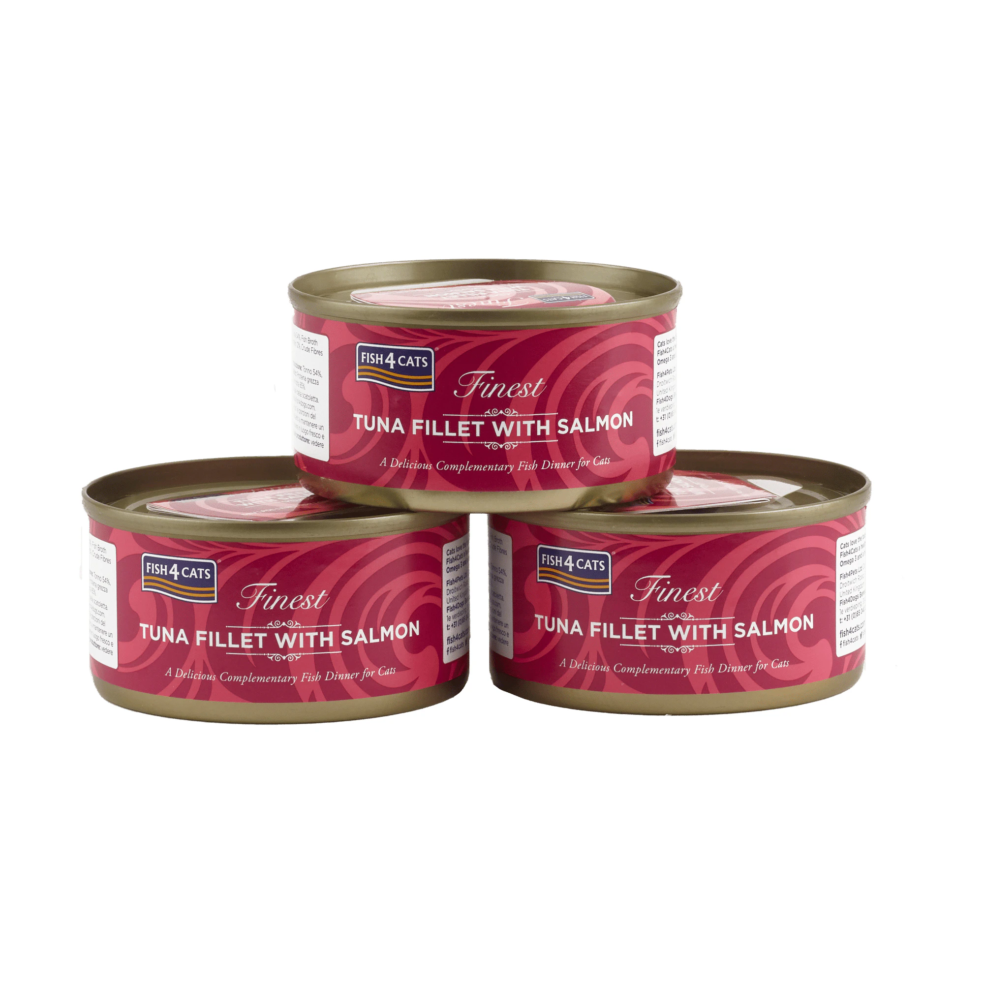 Fish4Cats Finest Adult Cat - Tun med Laks - 10 x 70 g