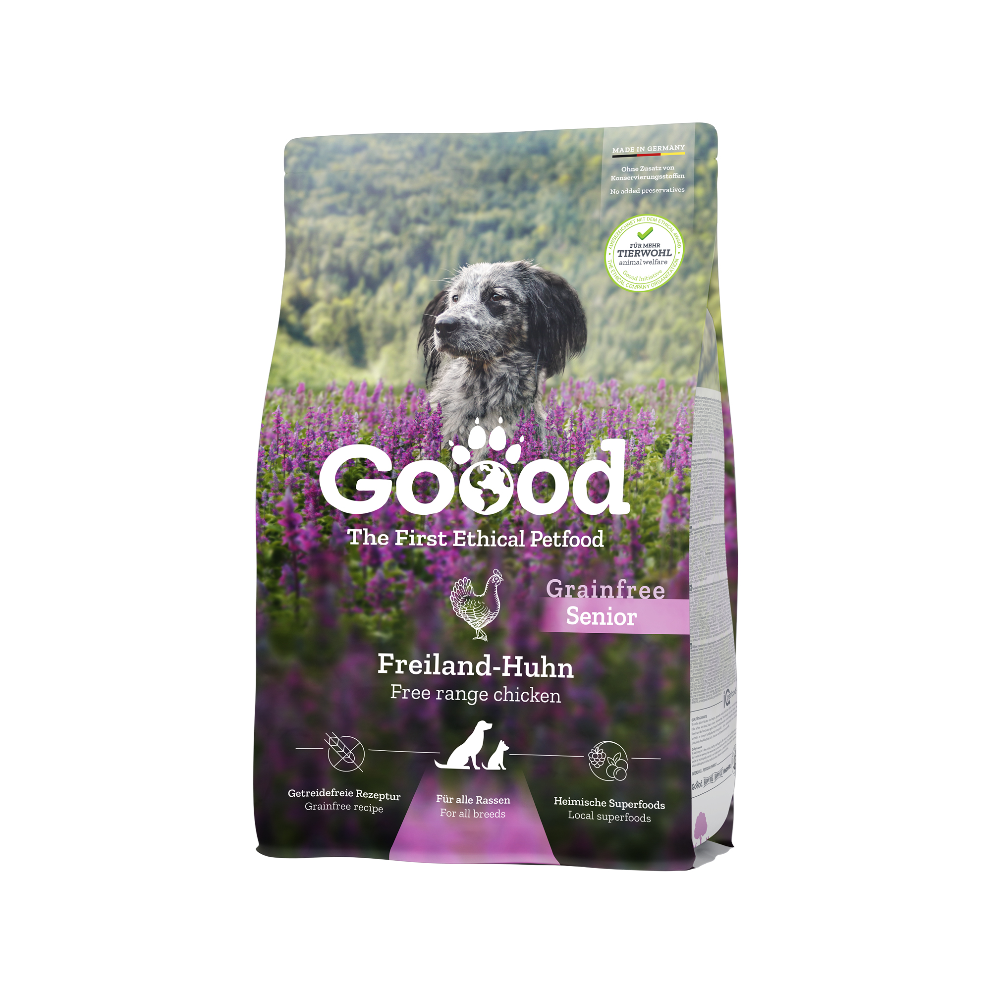 Goood Senior Dog Food Free Range Chicken Sustainable Trout