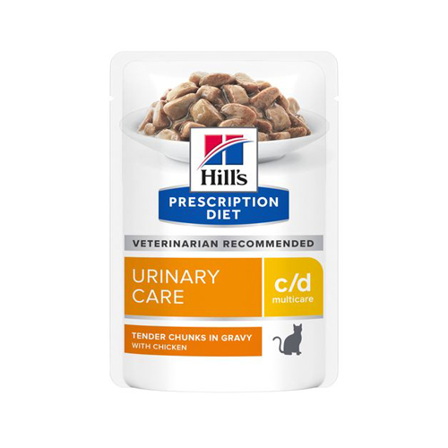 Hill's Prescription Diet c/d Multicare Kattefoder - Vådfoder - Kylling - 12 x 85 g