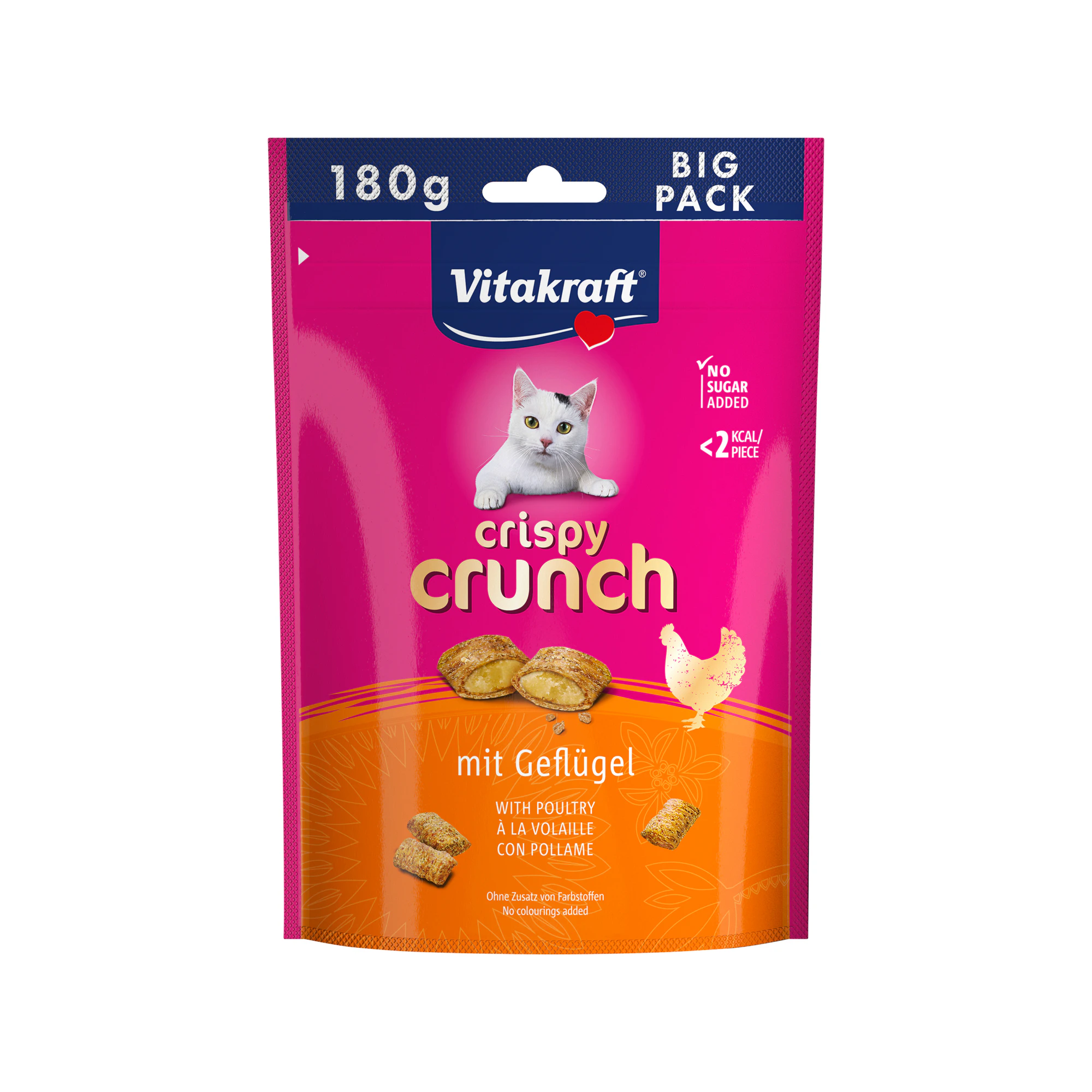 Vitakraft Crispy Crunch Big Pack - Gevogelte - 180 g