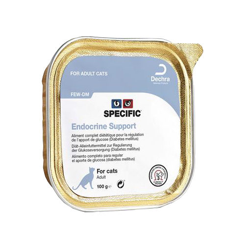 Specific Endocrine Support FEW-DM Katzenfutter – Schälchen – 7 x 100 g
