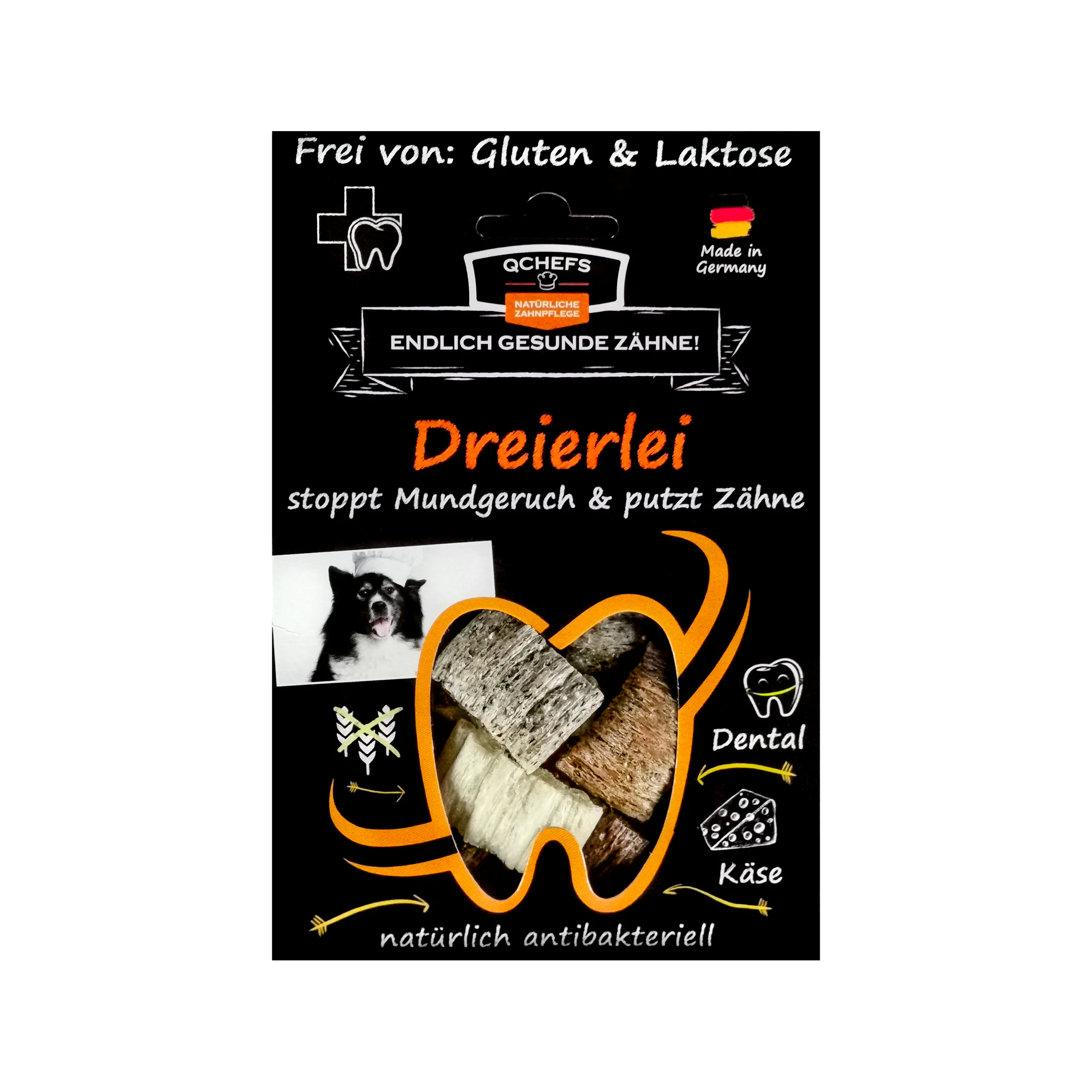 Qchefs Dreierlei Snack al formaggio - 65 g