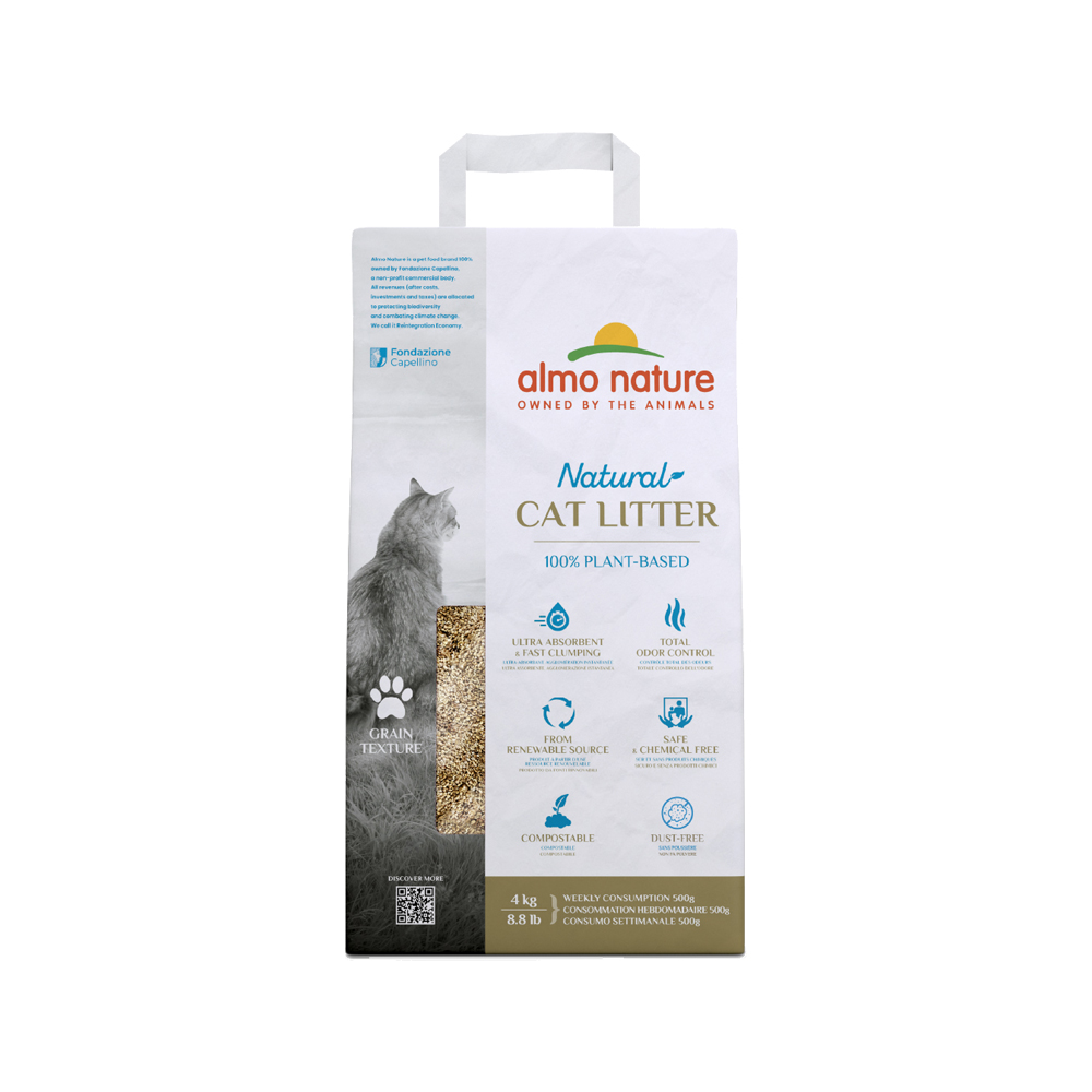 Almo Nature Litière pour Chat Texture Céréales