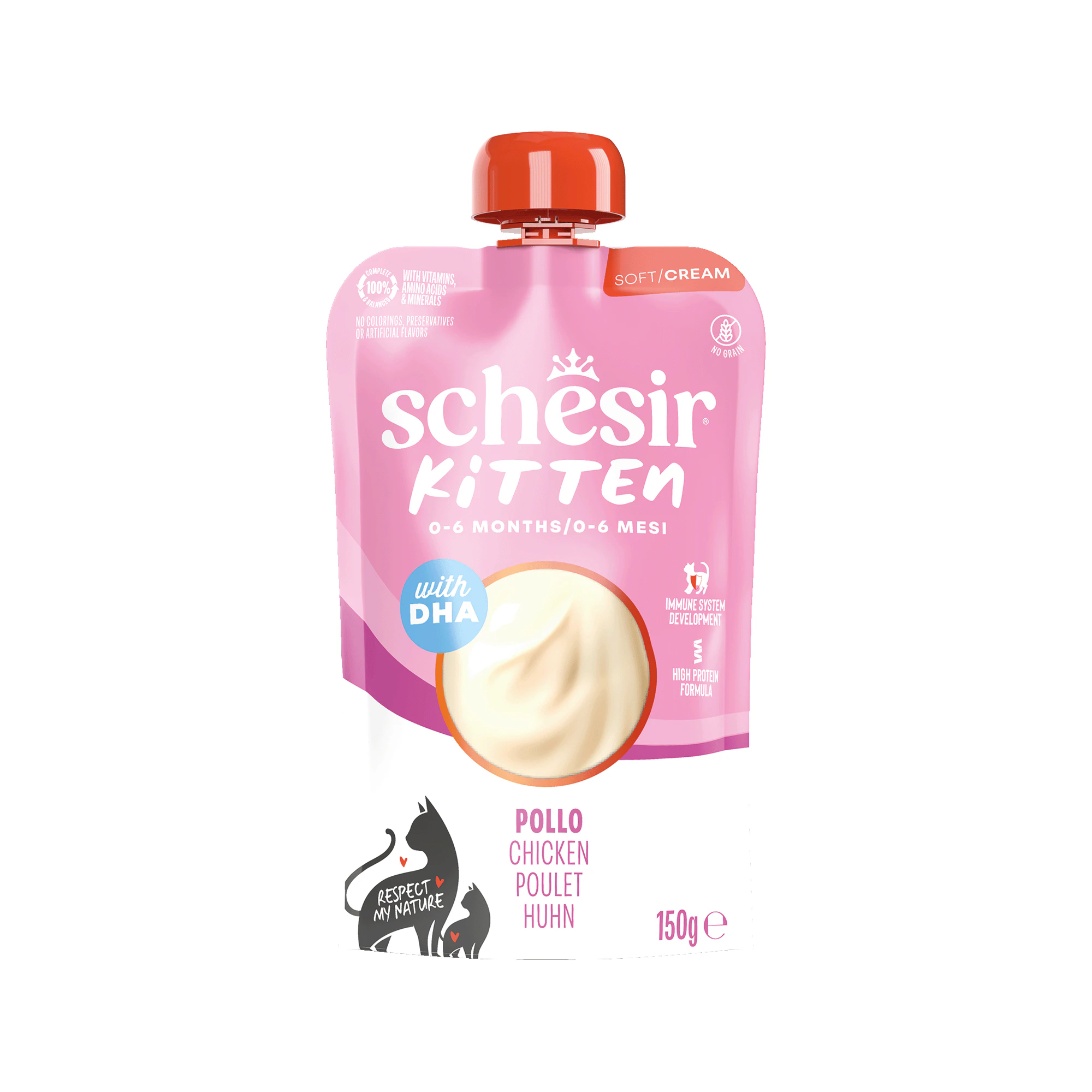 Schesir Kitten Pouch Cream - Chicken - 20 x 150 g