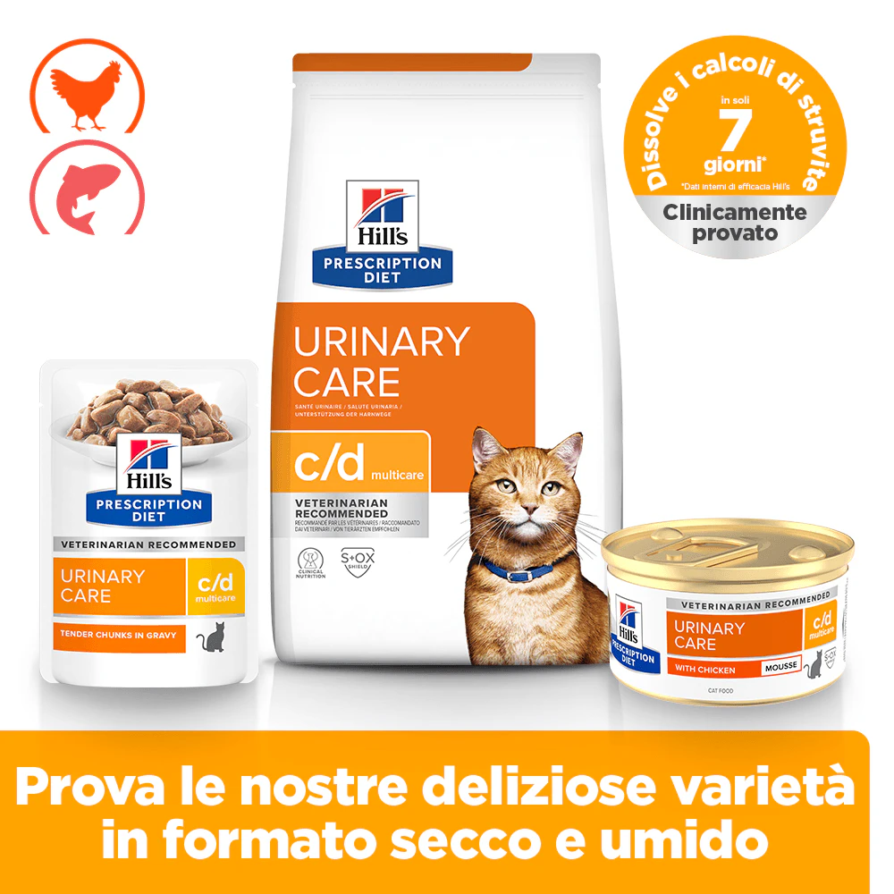 Hill's c/d Multicare - Prescription Diet - Gatto - Mousse