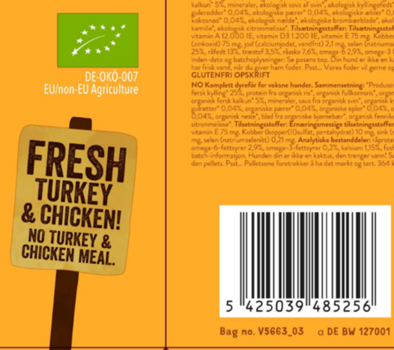 Edgard & Cooper Biologisch Adult - Kalkoen & Kip