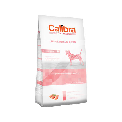 Calibra Hypoallergenic Junior Medium Breed Hundefutter - Huhn & Reis