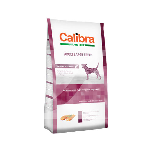 Calibra Grain Free Adult Large Breed Hundefutter - Lachs & Kartoffel