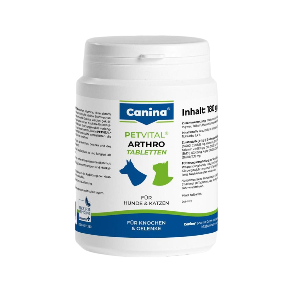 Canina Petvital Arthro Tablets | Dog & Cat | Order | Vetsend.co.uk