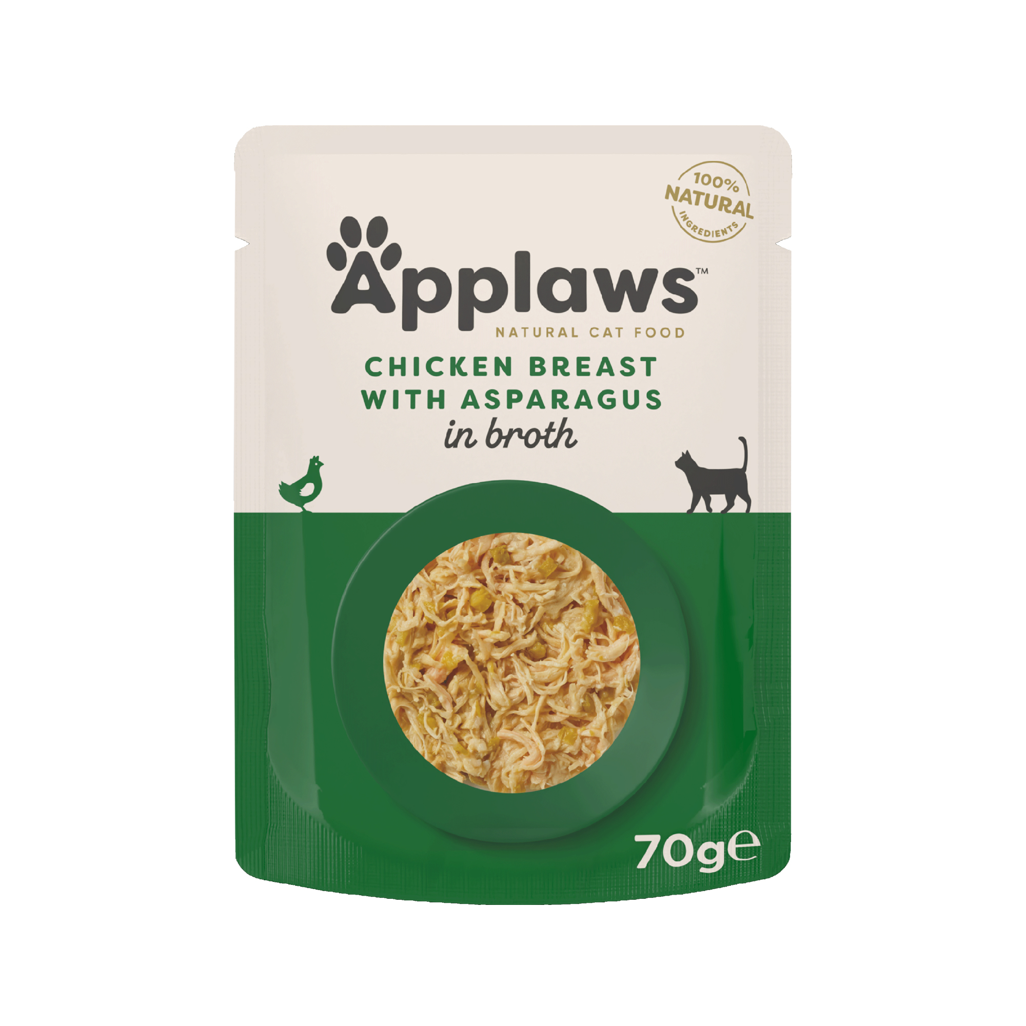 Applaws Cat - Chicken Breast & Asparagus in Broth - 12 x 70 g