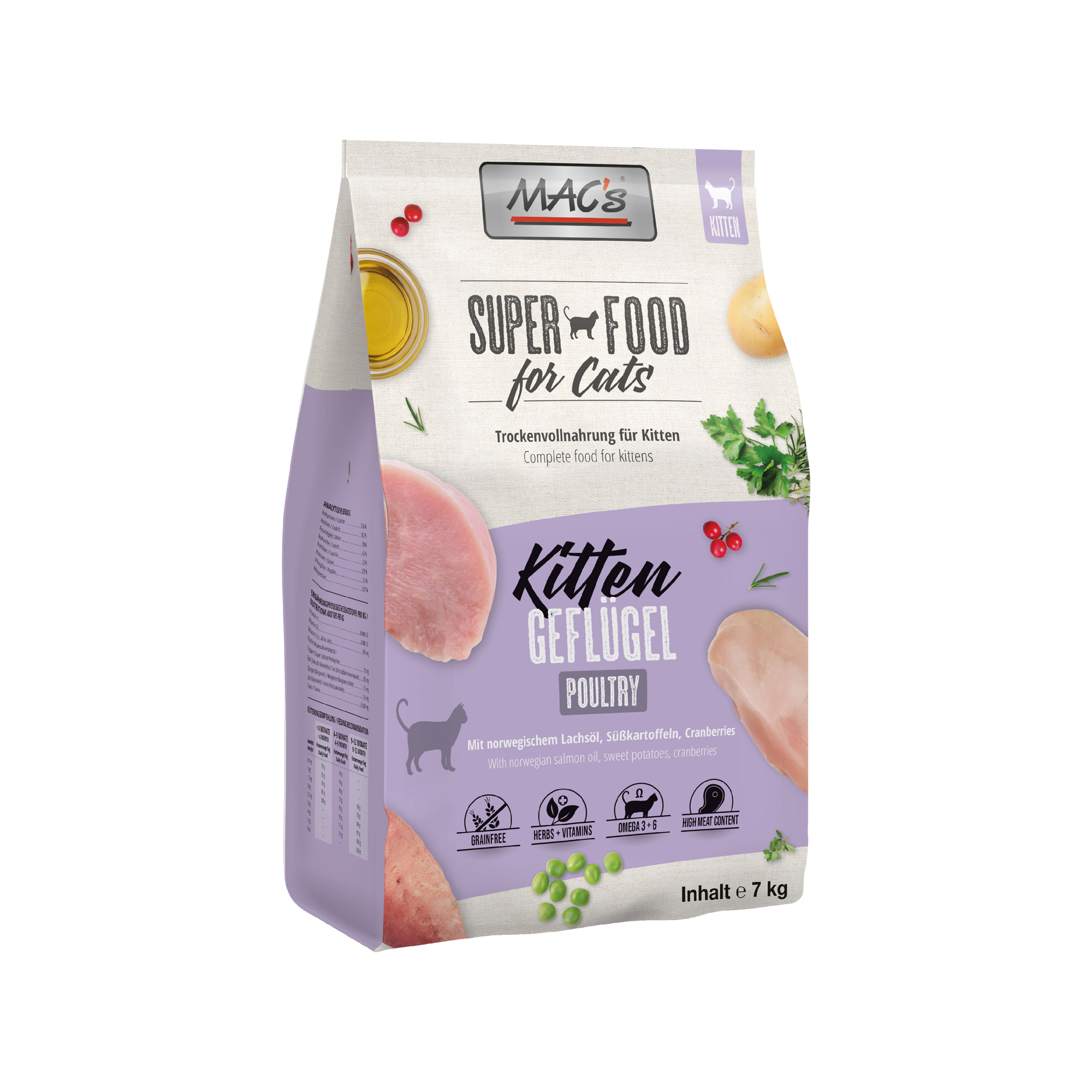 MAC's Kitten Katzenfutter - Geflügel - 7 kg
