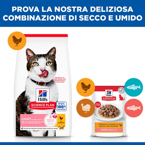 Hill's Science Plan Mature Adult 7+ - Light - Pollo