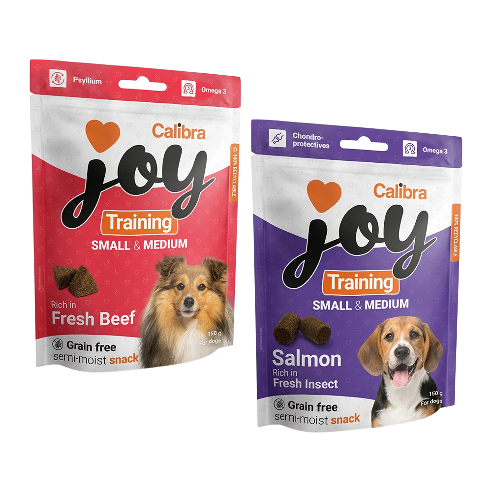 Calibra Joy Dog Training Snacks Small & Medium Breed - Salmon & Insect