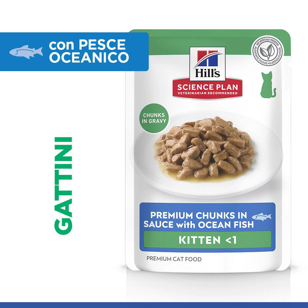 Hill's Science Plan - Kitten - Pesce di mare - Buste Cibo Umido