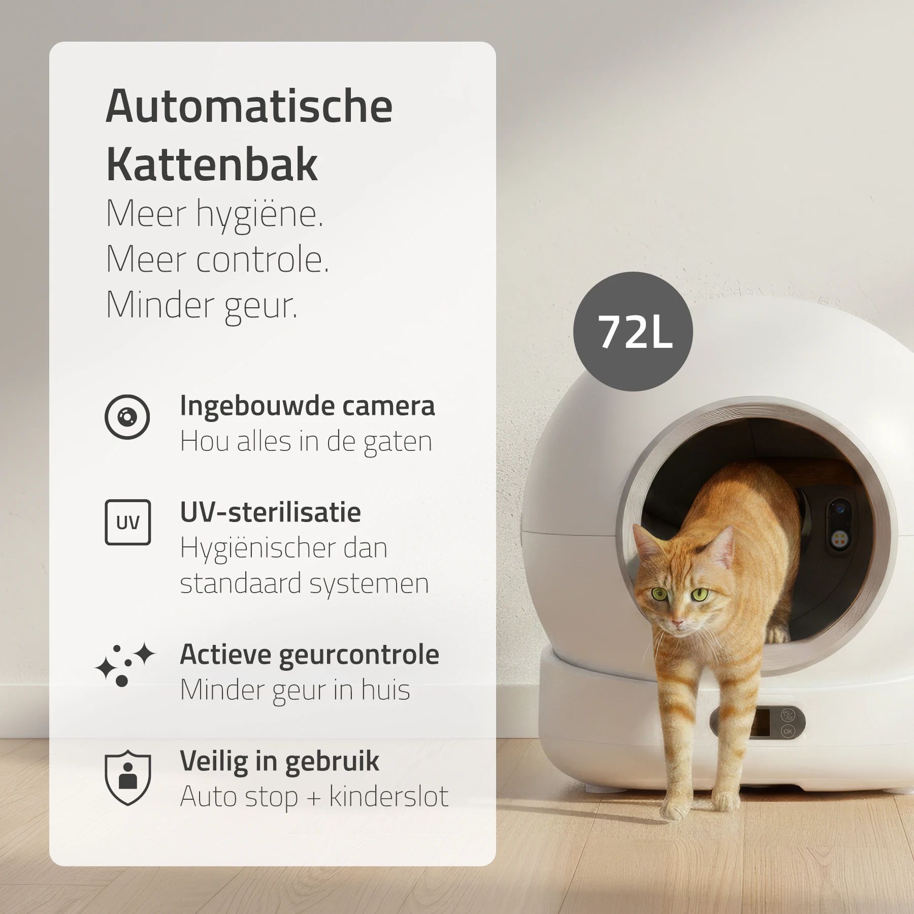 Hombli Smart Kattenbak met Camera