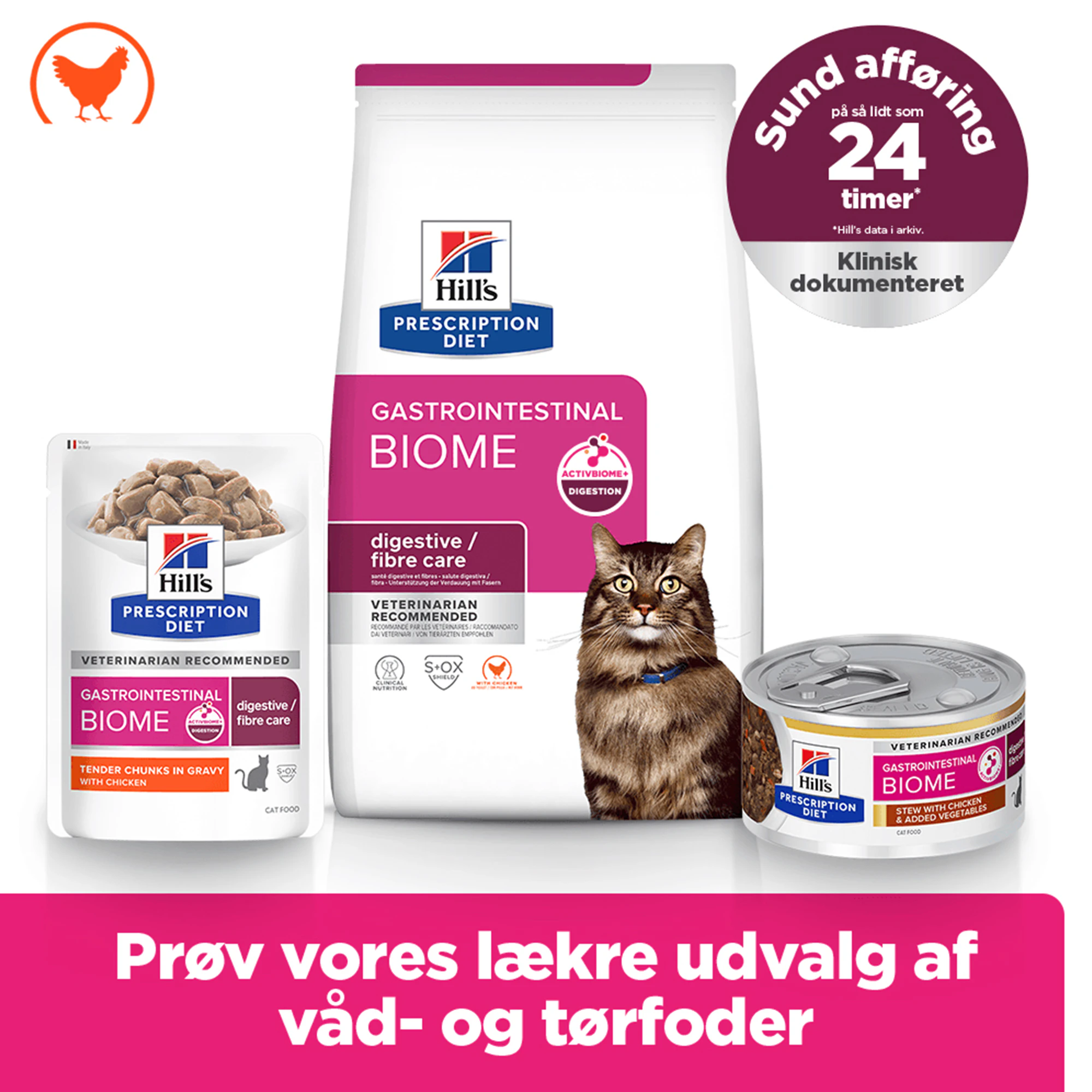 Hill's Prescription Diet - Gastrointestinal Biome - Kat - Vådfoder