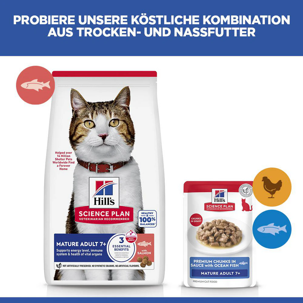 Hill's Science Plan Mature Adult - Meeresfrüchte - Mahlzeit Beutel