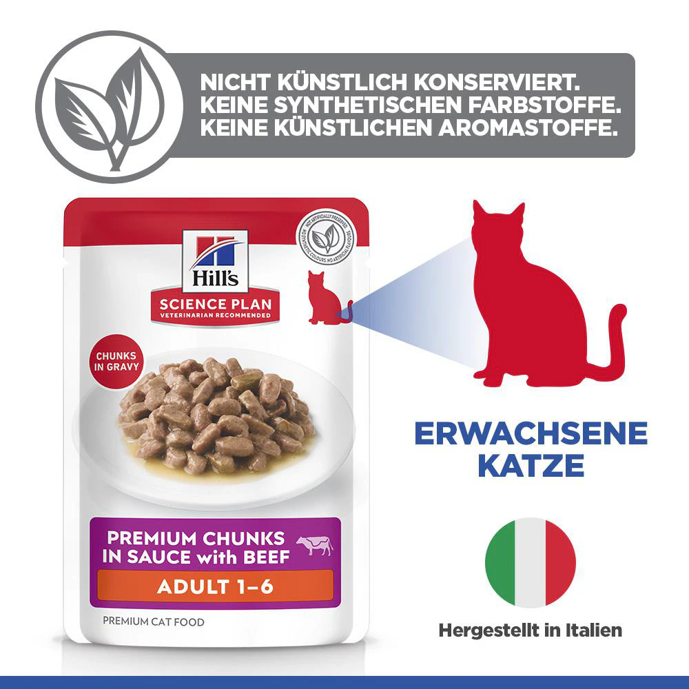 Hill's Science Plan Adult - Rindfleisch - Mahlzeit Beutel