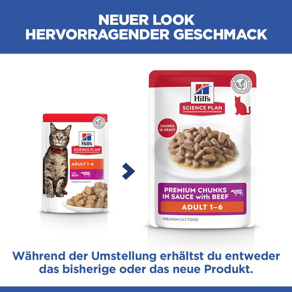 Hill's Science Plan Adult - Rindfleisch - Mahlzeit Beutel