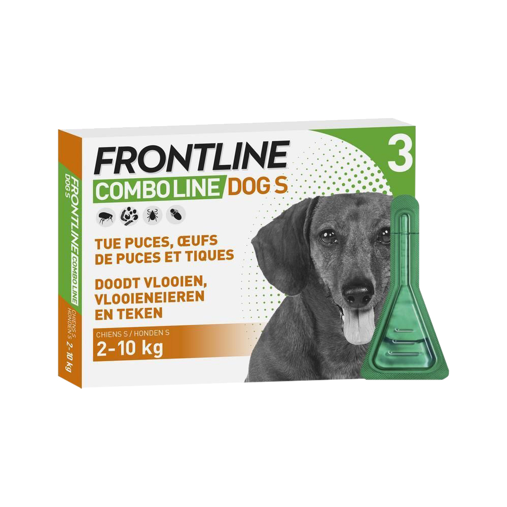 Frontline Combo - Chien S - 2 - 10 kg - 3 pipettes