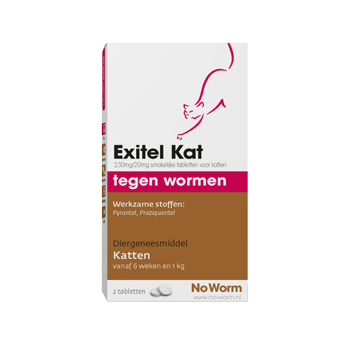 No Worm Exitel Katze - 2 Tabletten