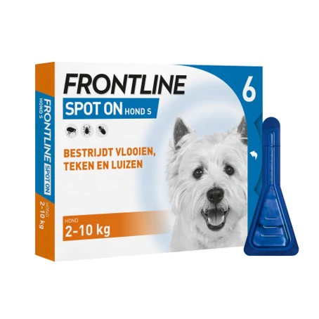 Frontline Spot On hond S (2-10 kg) - 2 x 6 pip.