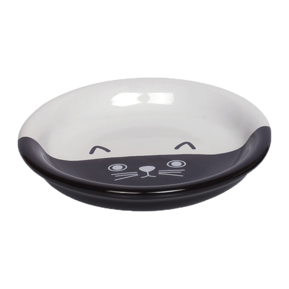 Nobby Ceramic Cat Bowl - Black & White