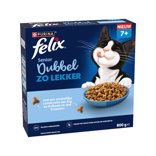 Felix Doubly Delicious - Senior - Chicken and Turkey - 800 g
