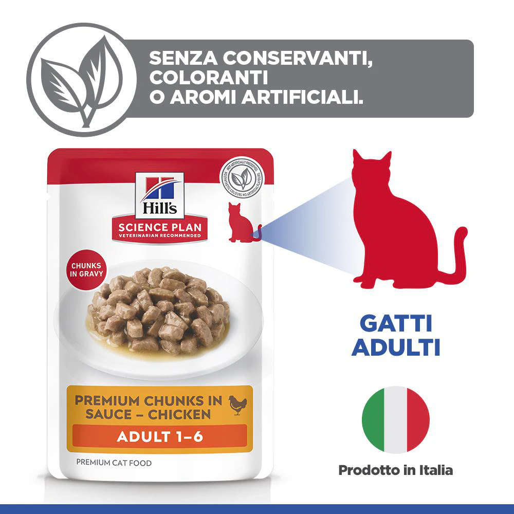 Hill's Science Plan - Feline Adult - Pollo/Pollame - Bustina Pasto