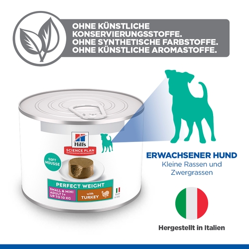 Hill's Science Plan Small & Mini - Perfect Weight Adult - Pute - Dose