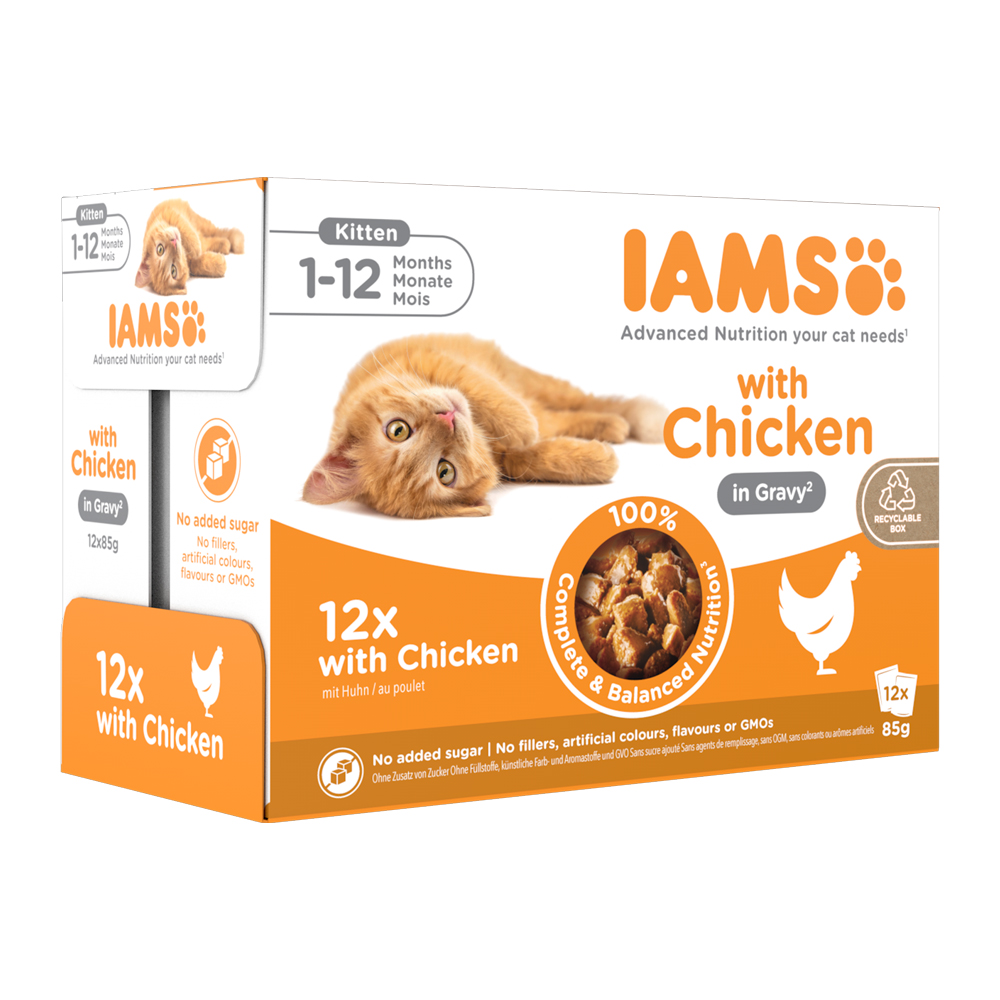 IAMS Delights Poulet en Sauce Chaton - 12 x 85g