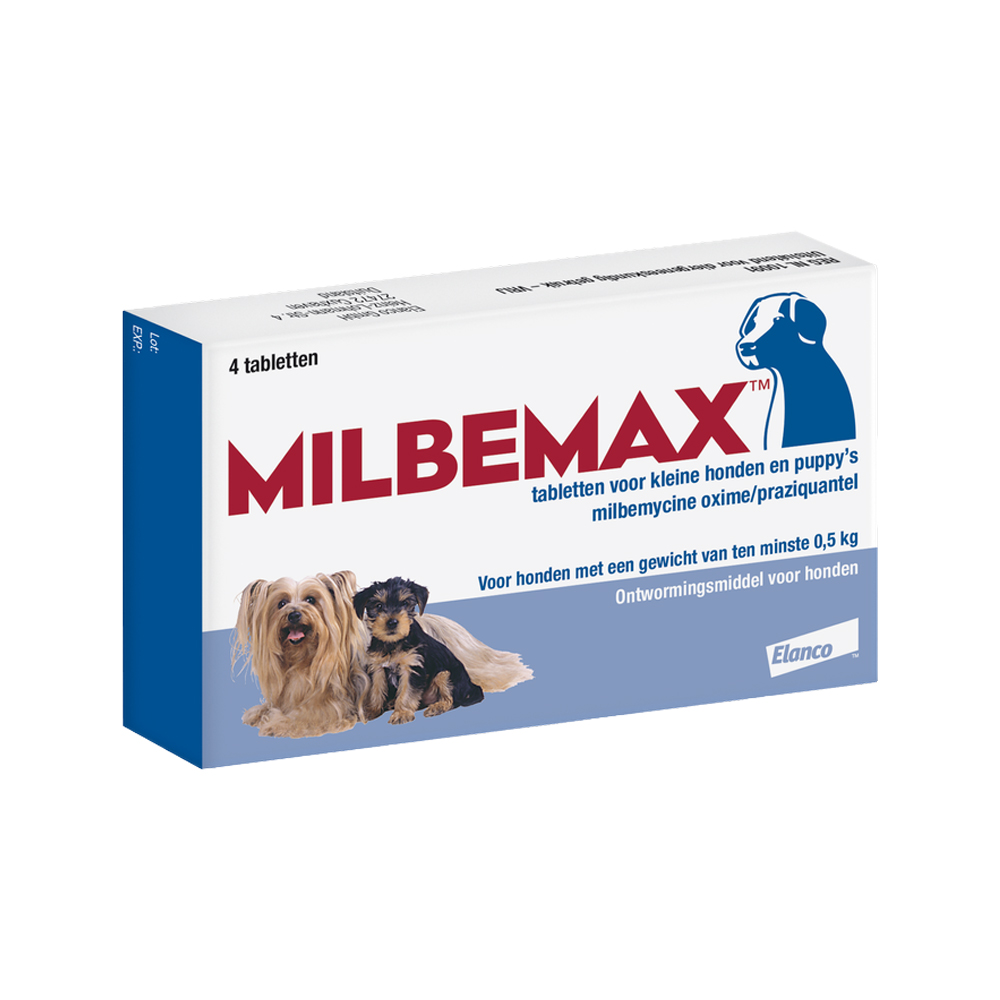 Milbemax - kleine hond - 4 tabletten