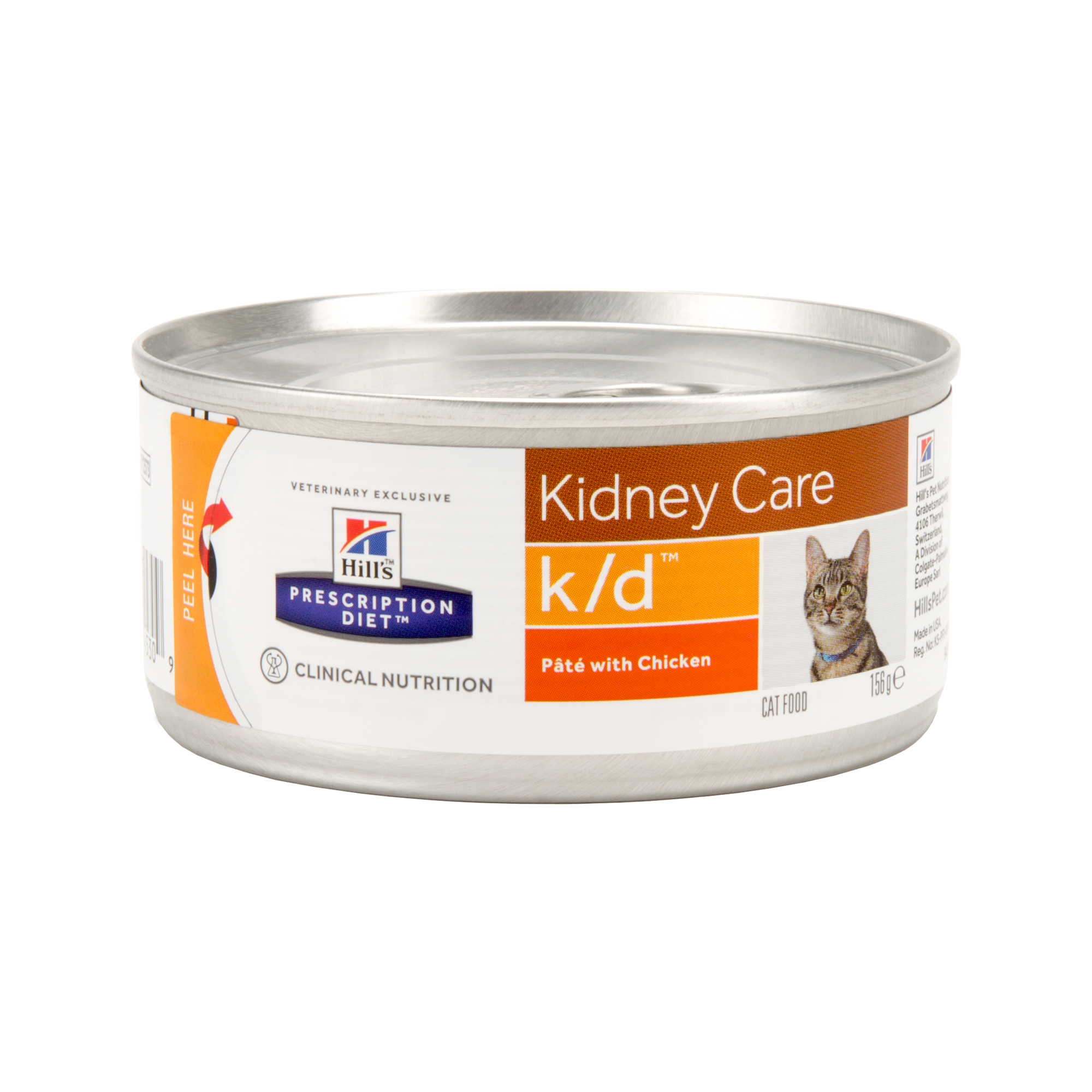 Hill's Prescription Diet k/d Kidney Care Katzenfutter - Dosen - Huhn - 24 x 156 g