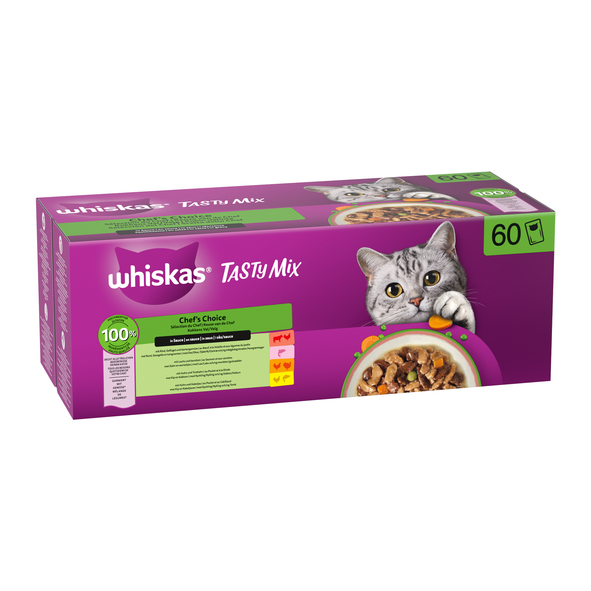 Whiskas 1+ Wet Food - Tasty Mix - Multipack