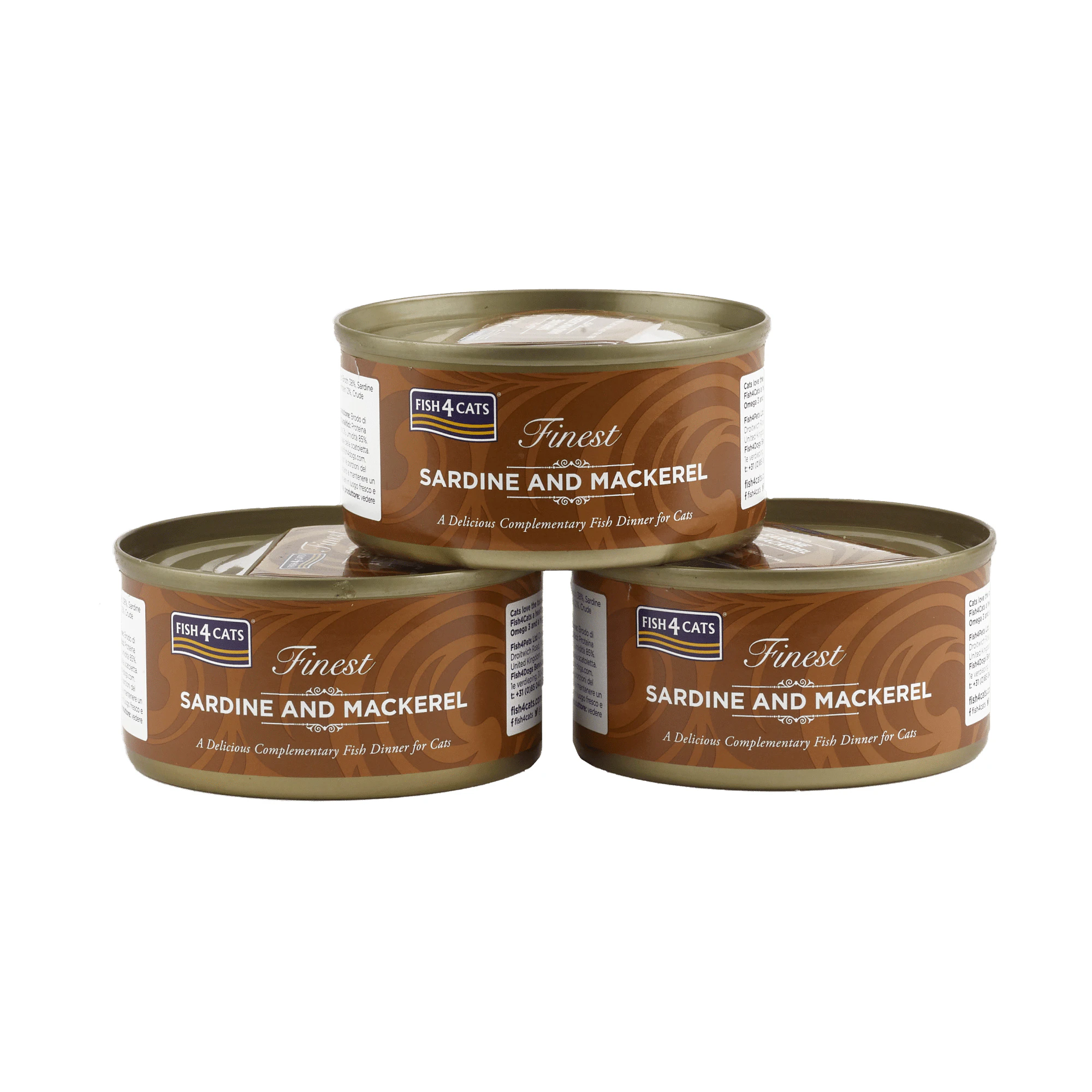 Fish4Cats Finest Adult Cat - Sardin og Makrel - 10 x 70 g