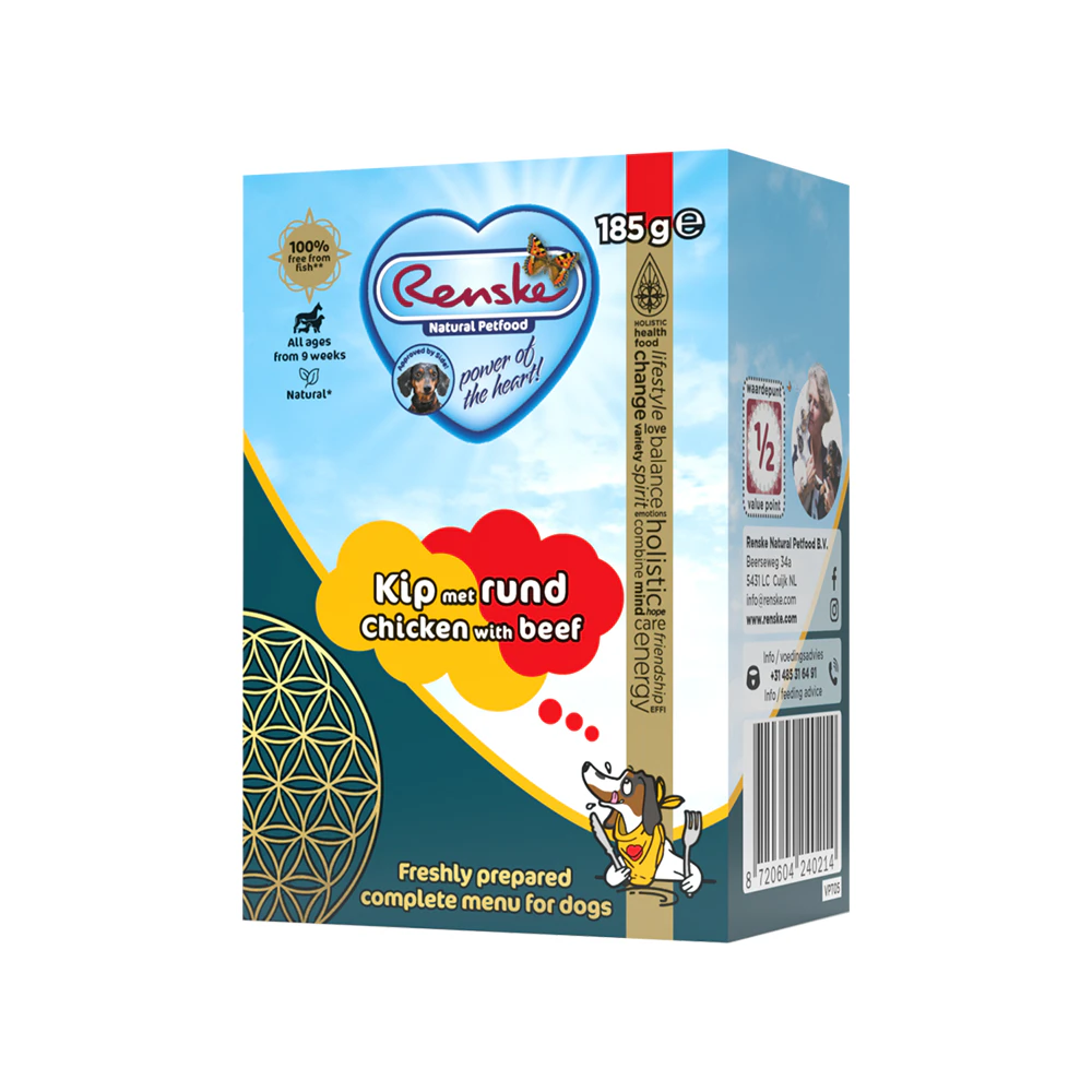 Renske Verse Maaltijd Kip met Rund - 6 x 185 g