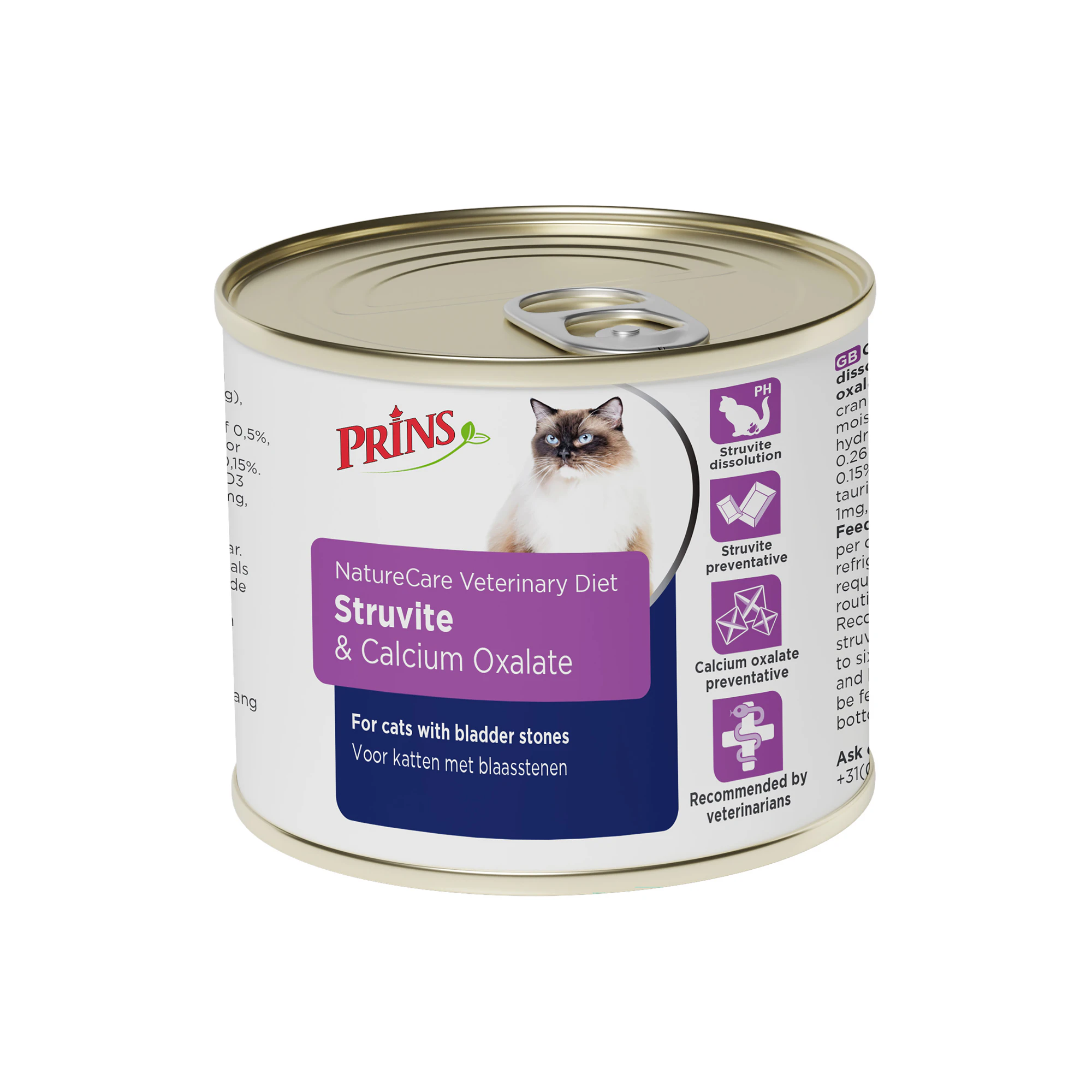 Prins NatureCare Veterinary Diet Cat Struvite & Calciumoxalate - 12 x 200 g