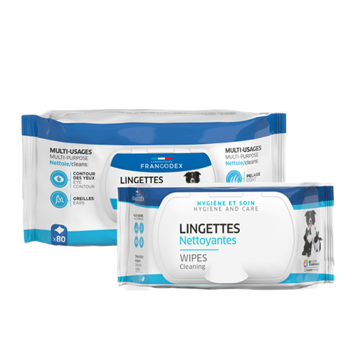 Francodex Lingettes Nettoyantes Multi-Usages pour Chien & Chat