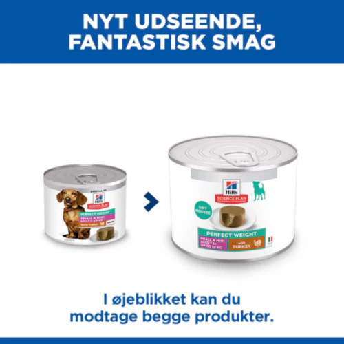 Hill's Science Plan Small & Mini - Perfect Weight Adult - Kalkun - Dåse