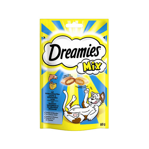 Dreamies Kattesnacks Mix - Laks & Ost - 60 g